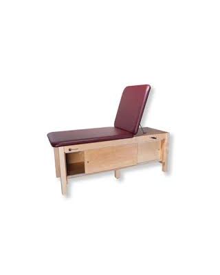 Armedica Hardwood Treat. Table w/Full Cabinet & Adj. Backrest AM-618