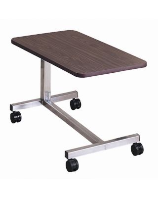 Brewer Low Height Overbed Table, H Base,Walnut,BRE-11640
