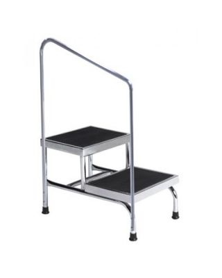 Brewer Heavy-duty Two-Step Step Stool w/ Hrail 600# capacity 31220