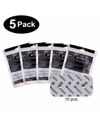 Compex Easy Snap Electrode 2 x 4 inch 5 Pack (10 pcs) White CX172EL02-5PK