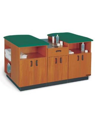 Hausmann Model A9523 2 Seat Modular Taping Station � 6 Ft. Long