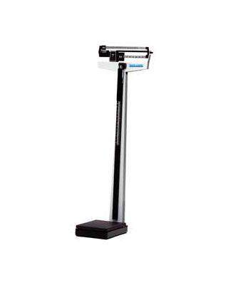 HealthOmeter Mechanical beam scale with EXCLUSIVE rotating poise bar with height rod - lb/kg 