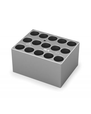 IKA Single block for 16 mm vials,Pore size 16,4 mm,Depth 45,0 mm