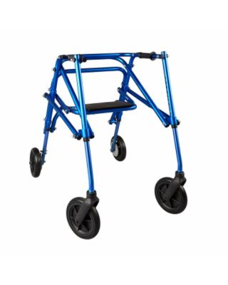 Klip Lightweight Posterior Walker w/ 8 inch Wheels & Seat For Kids & Teens KP528R