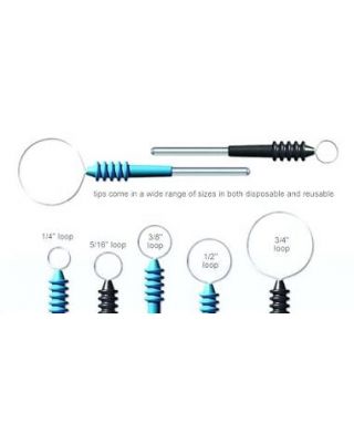 Aaron Bovie Reusable Short Loop Tungsten Electrodes-Non sterile, 1/Pack, ES22R