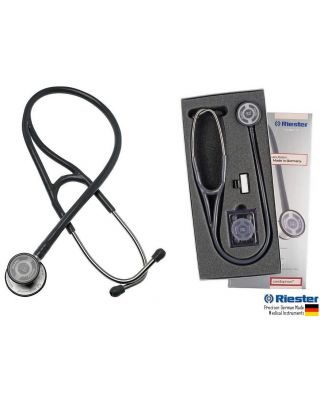 Riester Cardiophon Cardiology Stethoscope w Double Headed SS Chest Piece 4131