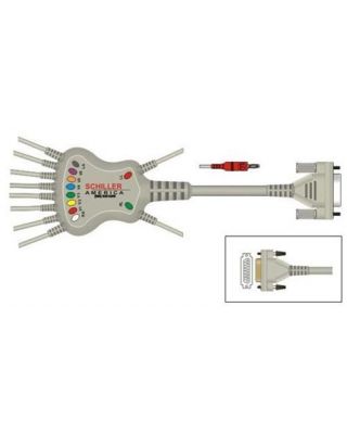 SCHILLER Resting Patient Cable 10 lead w banana plug SCH-2.400119S