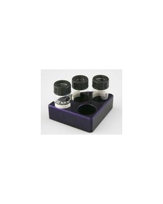 SCILOGEX - Purple quarter reaction block,4 holes 20 ml reaction vessel 28mm dia x 24mm depth,18900003