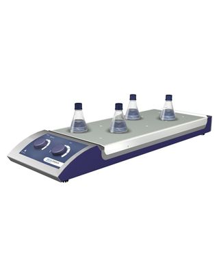 SCILOGEX MS-H-S10 Analog Magnetic Hotplate Stirrer 10-Channel,s/steel plate,110V/60Hz,81132102