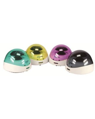 SCILOGEX D1008 Mini Centrifuge,Blue Lid,C/W 8 X 2ml Rotor & 2 X Pcr8 Rotor,100-240V,50/60Hz,91403141