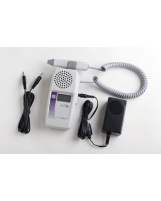 Summit LifeDop Displayed Handheld Fetal Doppler w/Recharger and Audio Recorder