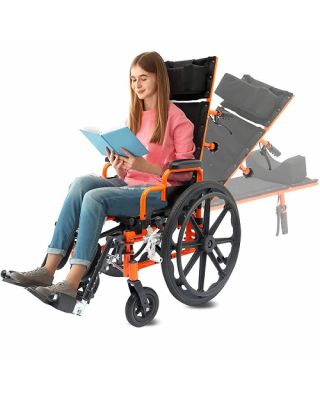 ZiggoPro Reclining Pediatric 12 inch Wheelchair ZREC1200