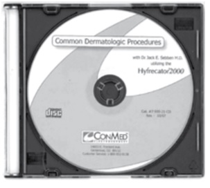 Conmed Hyfrecator 2000 Common Dermatologic Procedures Video CD, 7-900-21C